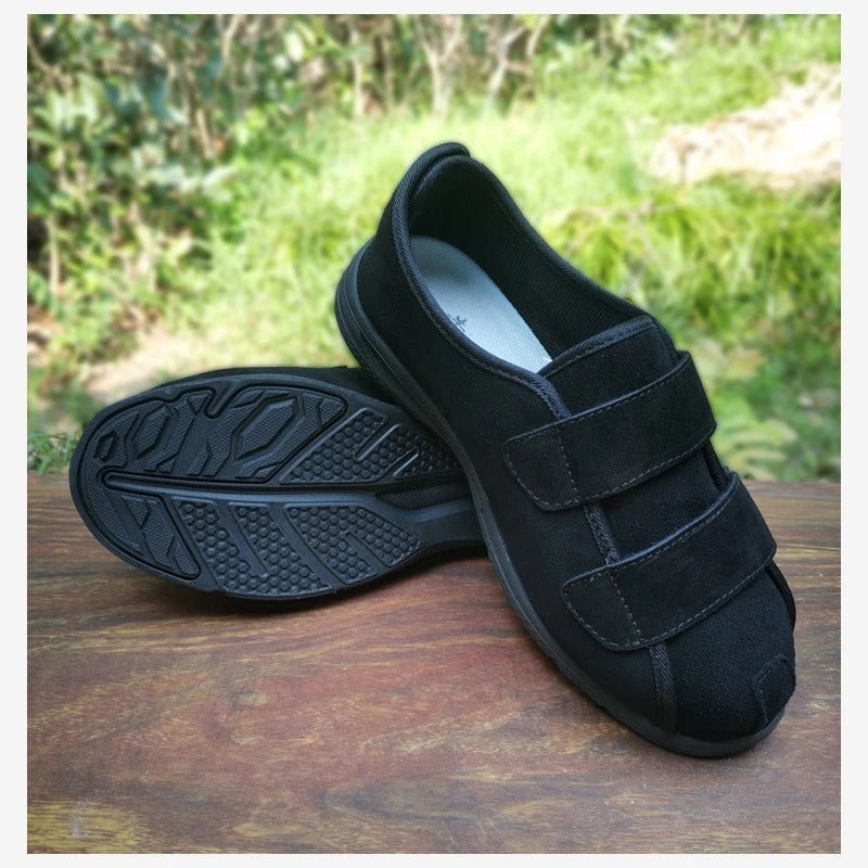 Chaussures orthopédiques à scratch pour la maison - 36 / Black