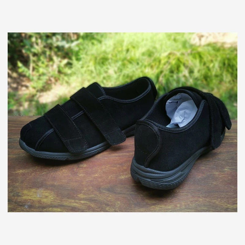 Chaussures orthopédiques à scratch pour la maison - 35 / DimGray