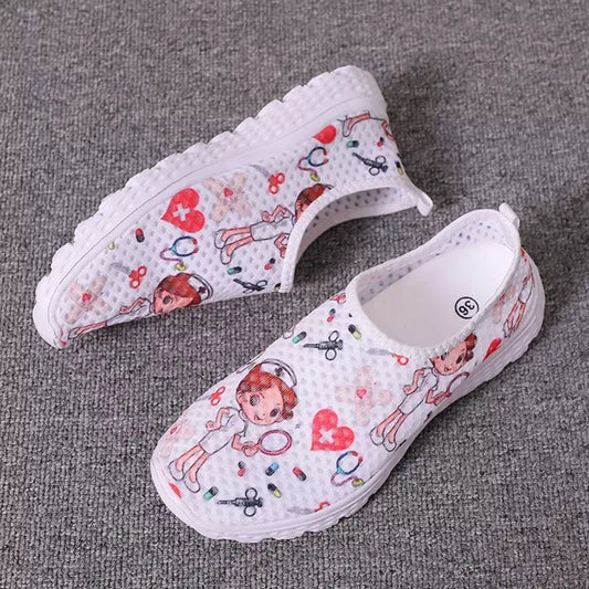 Chaussures confortables Respirantes à motifs - 36 / Blanc