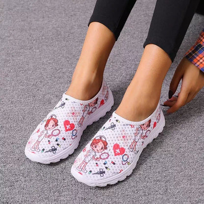 Chaussures confortables Respirantes à motifs - 36 / DeepPink
