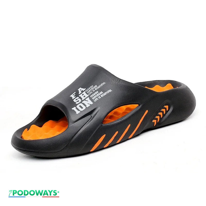 Claquette orthopédique homme à mémoire de forme - 42 / Black