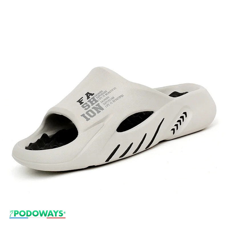 Claquette orthopédique homme à mémoire de forme - 42 / WhiteSmoke