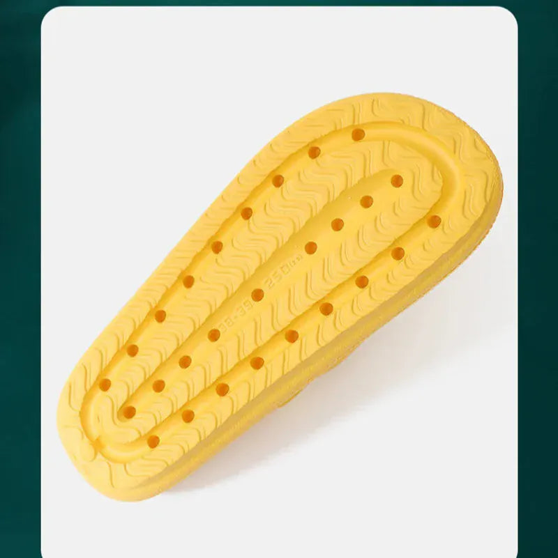 Claquette Orthopédique Décontractée et Colorée pour Femme - Jaune / 44-45
