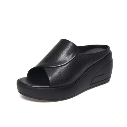 Claquette Orthopédique Femme à Talon pour l’Été - Noir / 42
