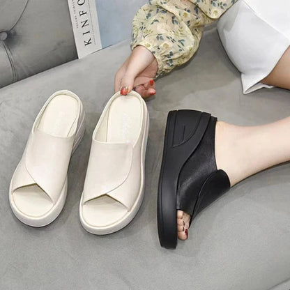 Claquette Orthopédique Femme à Talon pour l’Été - Noir / 40