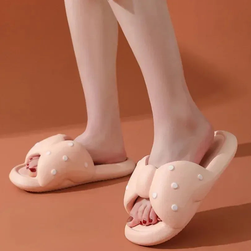 Claquette Orthopédique Femme Chic avec un Nœud Papillon - Blanc / 28-29 (18.5 - 19 cm)