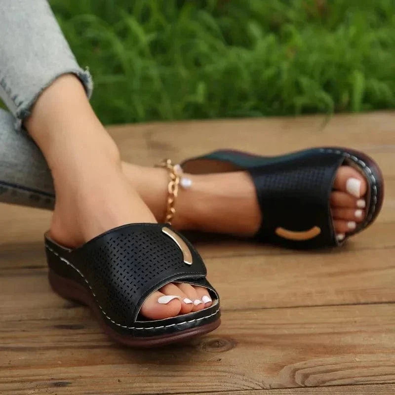 Claquette Orthopédique Femme Confortable et Élégante - Bordeaux / 43