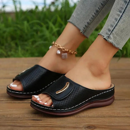 Claquette Orthopédique Femme Confortable et Élégante - Noir / 43