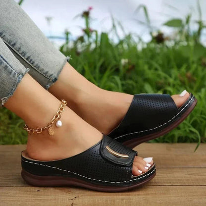 Claquette Orthopédique Femme Confortable et Élégante - Noir / 38