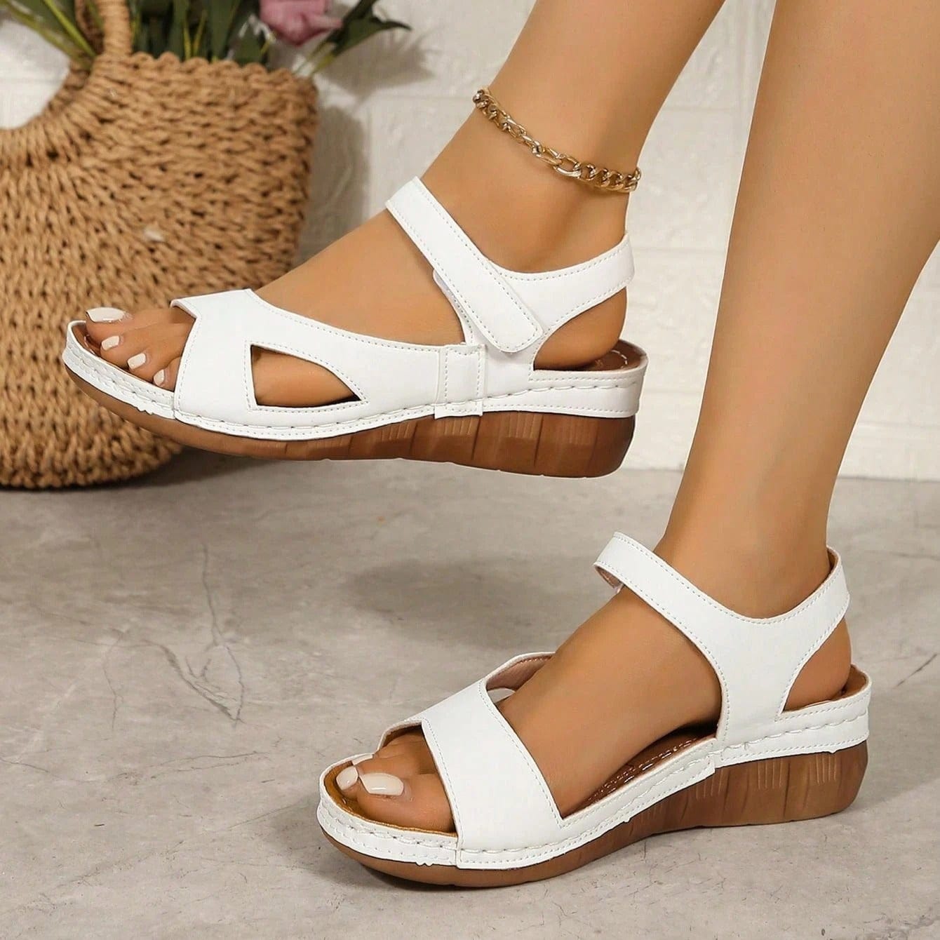 Claquette Orthopédique Femme en Simili Cuir Souple - 37