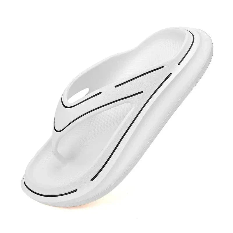 Claquettes de Plage à Semelles Orthopédique pour Hommes et Femmes - Blanc / 44/45