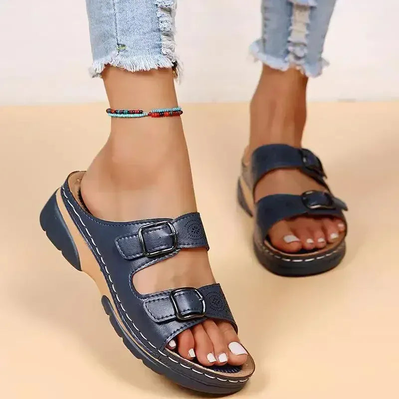 Claquettes Orthopédiques Vintage pour Femmes