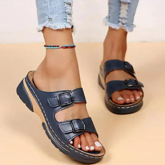 Claquettes Orthopédiques Vintage pour Femmes