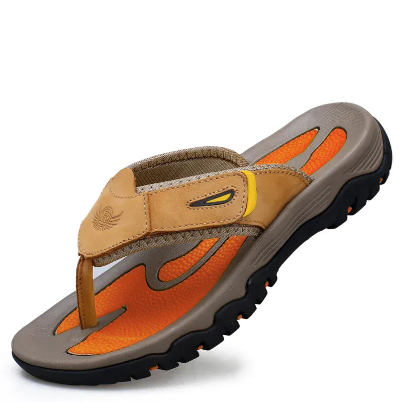 Claquettes Orthopédiques de Plage pour Hommes - Marron / 47