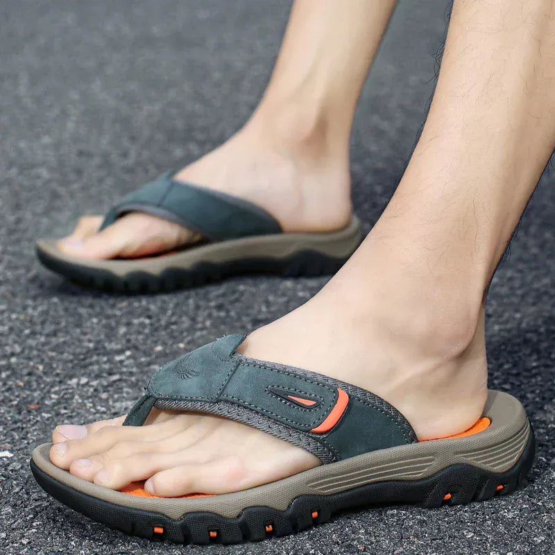 Claquettes Orthopédiques de Plage pour Hommes - Marron / 41