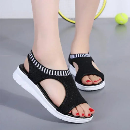 Claquettes à Talons Compensés et Orthopédiques