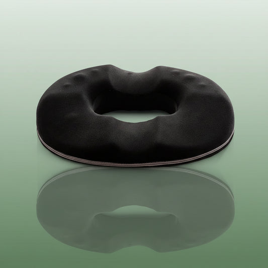 Coussin Ergonomique Lombaire en Relief avec Trou Central pour Homme - Noir