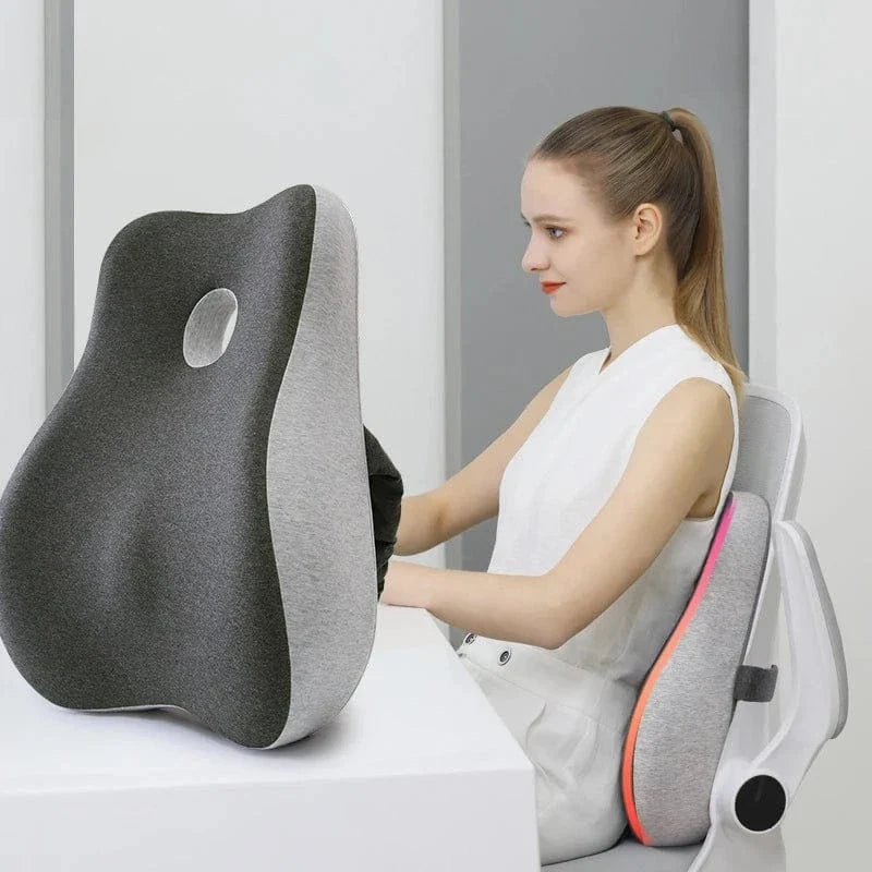 Coussin Orthopédique Dos en Mousse à Mémoire de Forme et Respirant