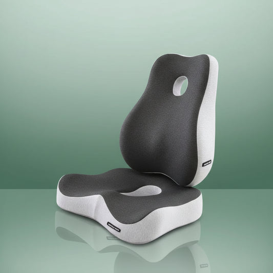 Coussin Orthopédique Dos et Assise en Mousse de Charbon de Bambou et Housse en Tissu Magnétique - Image 3