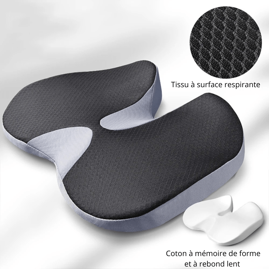 Coussin Orthopédique en Mousse à Mémoire de Forme pour Chaise ou Siège Automobile