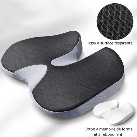 Coussin Orthopédique en Mousse à Mémoire de Forme pour Chaise ou Siège Automobile