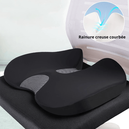 Coussin Orthopédique en Mousse à Mémoire de Forme pour Chaise ou Siège Automobile