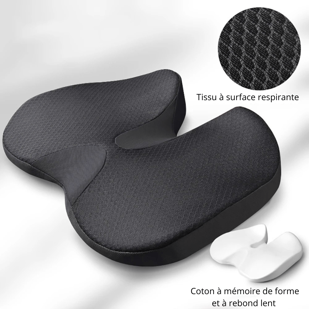 Coussin Orthopédique en Mousse à Mémoire de Forme pour Chaise ou Siège Automobile