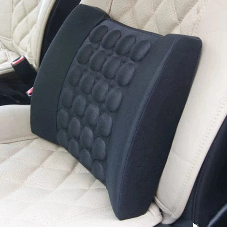 Coussin Orthopédique Lombaire à Vibrations pour Voiture - Rouge