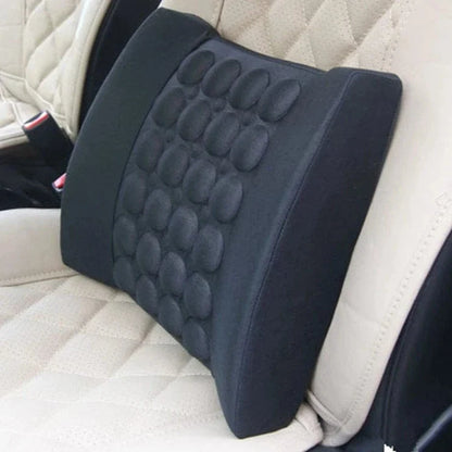Coussin Orthopédique Lombaire à Vibrations pour Voiture - Rouge
