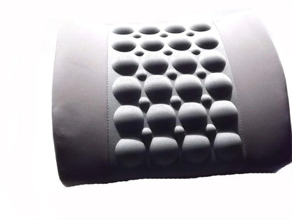 Coussin Orthopédique Lombaire à Vibrations pour Voiture - Gris