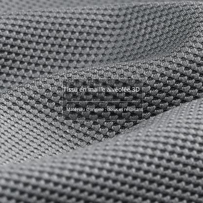 Coussin Orthopédique Lombaire Avec Sangle Élastique - Noir allongé