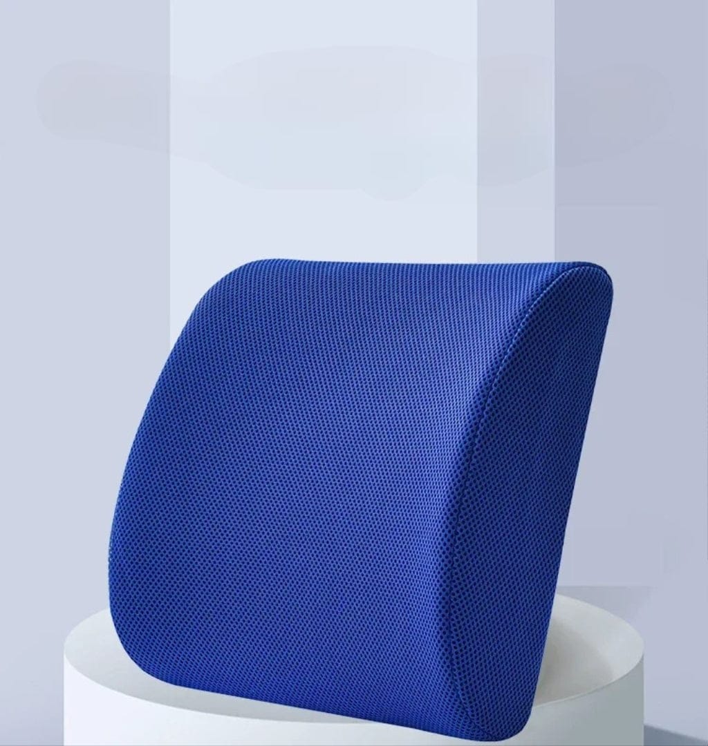 Coussin Orthopédique Lombaire Bleu avec Poche de Rangement - Image 5