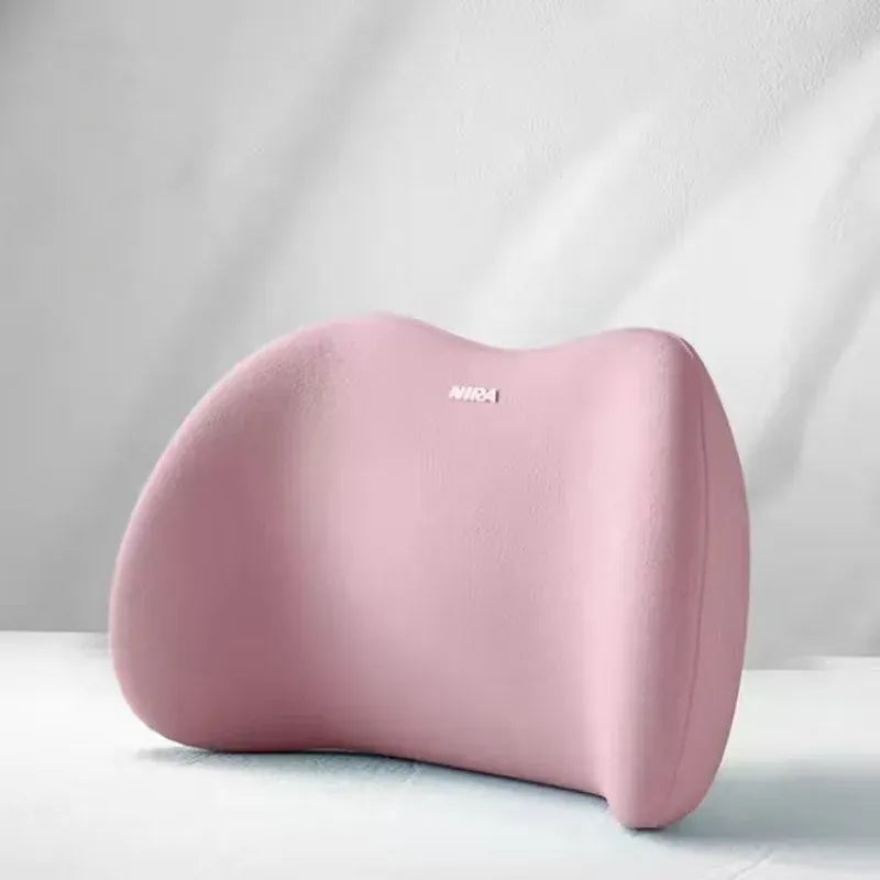 Coussin Orthopédique Lombaire Ergonomique en Mousse à Mémoire de Forme - Gris