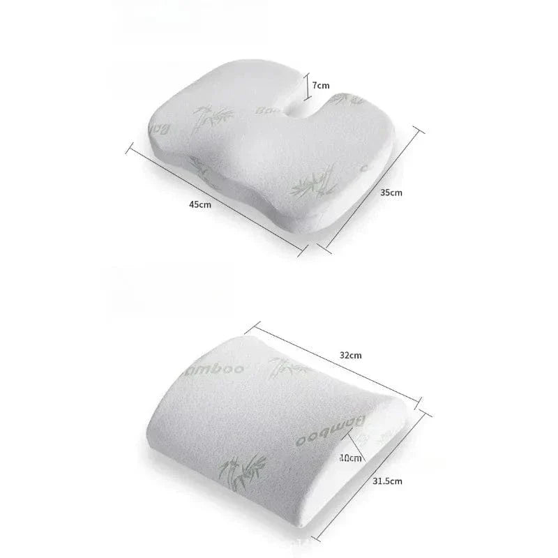 Double Coussin Orthopédique Dos, Assise Et Dossier