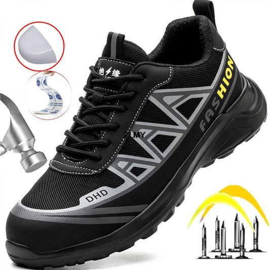Anti-Crush and Anti-Puncture Safety Shoes for Men - Gore-bex