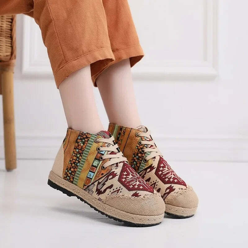 Espadrille basket femme - 36 / DarkRed