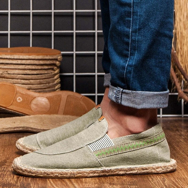 Espadrilles en toile bleu marine pour homme - 38 / DimGray