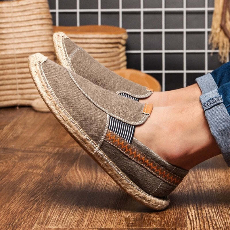 Espadrilles en toile bleu marine pour homme - 39 / MidnightBlue