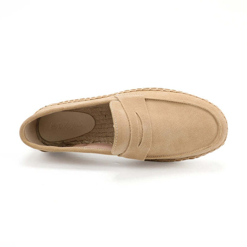 Espadrilles homme en cuir brossé - 41 / Black