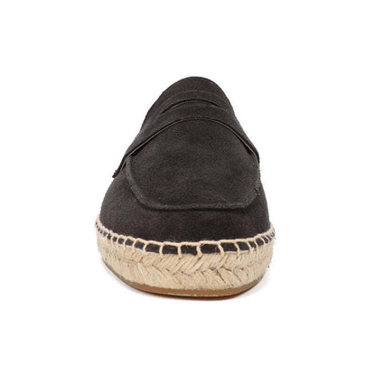 Espadrilles homme en cuir brossé - 41 / Wheat