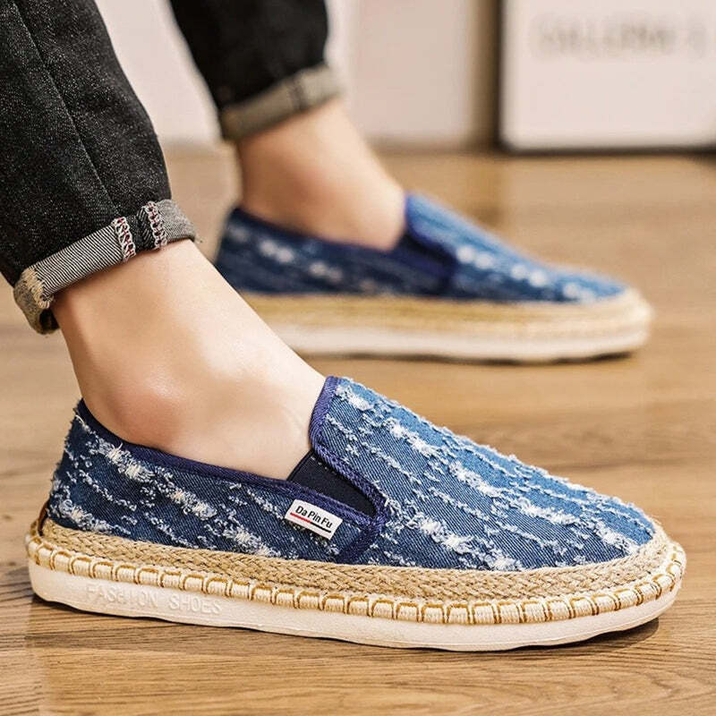 Espadrilles pour homme en toile - 41 / RoyalBlue