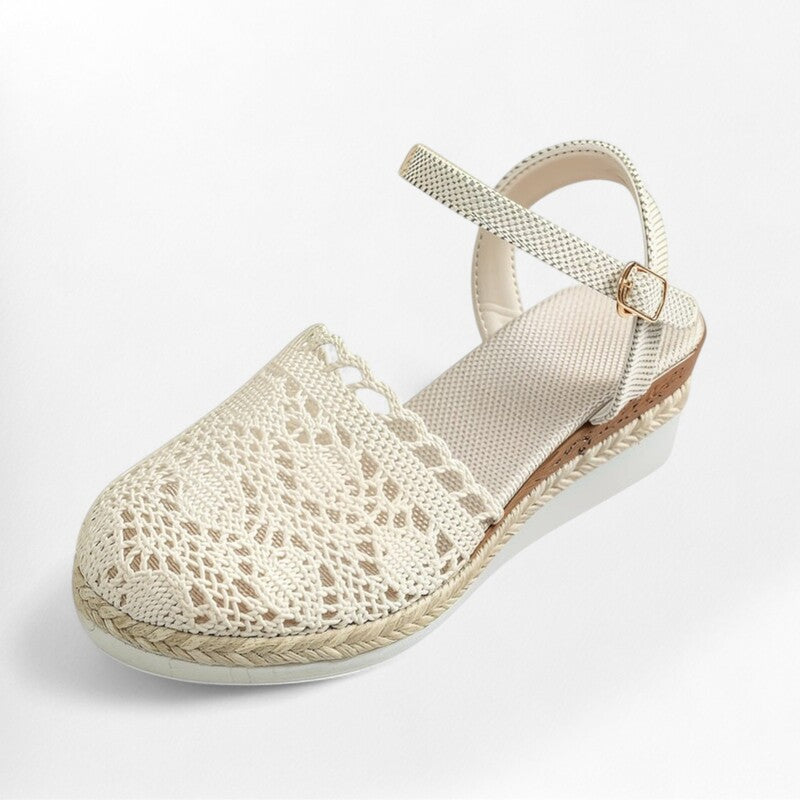 Espadrille femme dentelle - 36 / Blanc