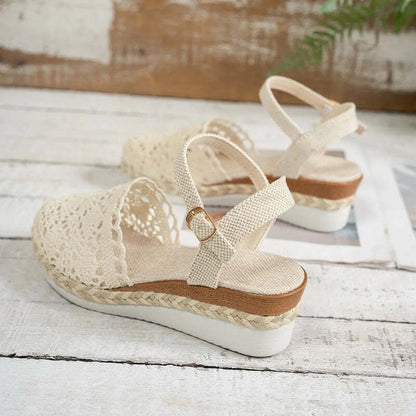 Espadrille femme dentelle - 39 / Blanc