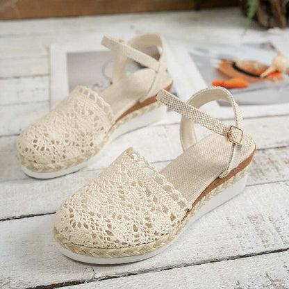 Espadrille femme dentelle - 40 / Blanc
