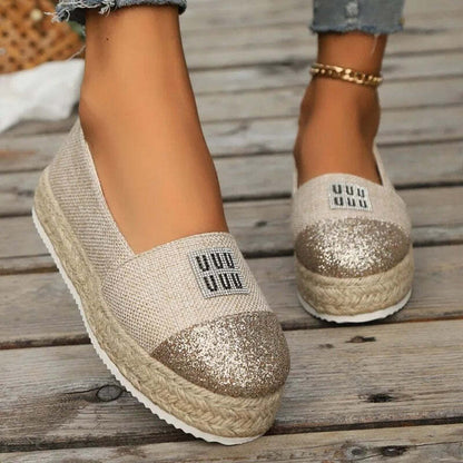 Espadrille femme imitation luxe - 36 / Wheat