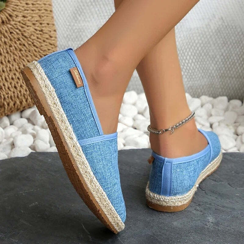 Espadrille femme plate pour la marche - 37 / Blanc