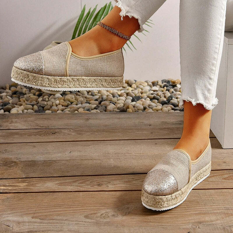 Espadrille femme tendance - 38 / Wheat