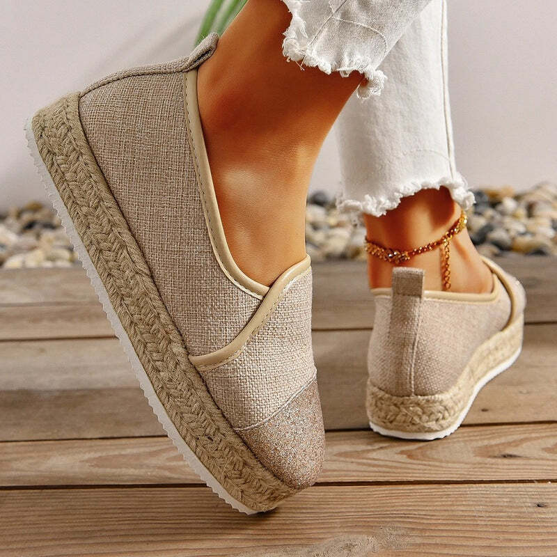 Espadrille femme tendance - 41 / Wheat