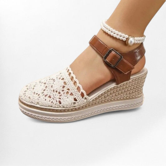 Espadrille haute femme - 36 / Wheat