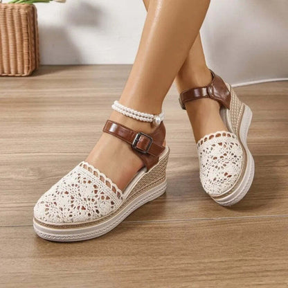 Espadrille haute femme - 42 / Wheat